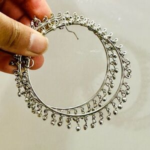 Elegant Silver Hoop Earrings